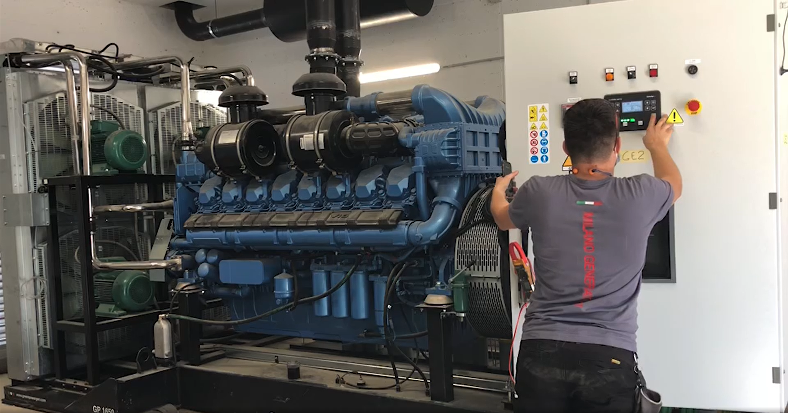 Servizio - Messa in servizio di centrali elettriche diesel